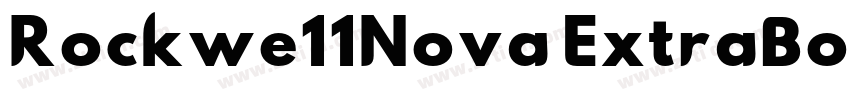 Rockwe11Nova ExtraBo字体转换